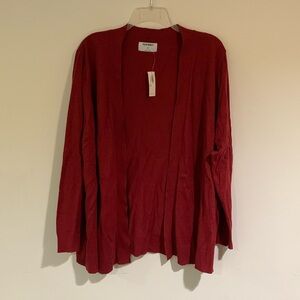 NWT Old Navy Red Long Sleeved Open Front Cardigan, Size 3X